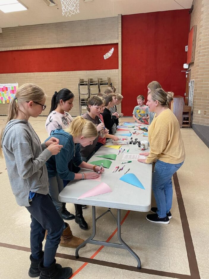Students observed White Ribbon Week at Spring City Elementary School